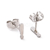 Non-Tarnish 304 Stainless Steel Exclamation Point Stud Earrings for Women Men EJEW-G318-05P-2