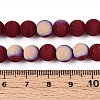 Frosted Opaque Glass Beads Strands LS-GLAA-T032-P8mm-MBB05-4