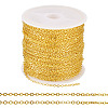 Brass Coated Iron Flat Cable Chains CH-TAC0007-01G-10