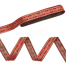 WADORN 1Roll Ethnic Style Embroidery Polyester Ribbons OCOR-WR0001-33A