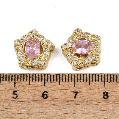 Brass Pave Cubic Zirconia Multi-strand Links ZIRC-F145-05G-02-1