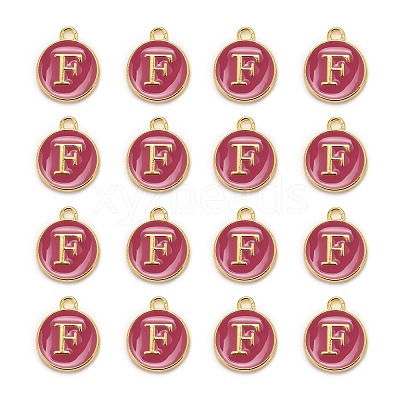 Golden Plated Alloy Enamel Charms LS-ENAM-S118-08F-1