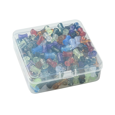 250Pcs Gradient Color Transparent Acrylic Beads OACR-FS0001-93-1