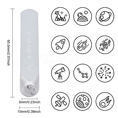 Iron Stamps Seal AJEW-BC0001-57O-1
