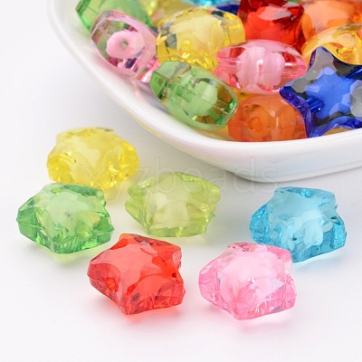 Transparent Acrylic Beads X-TACR-S091-16mm-M-1