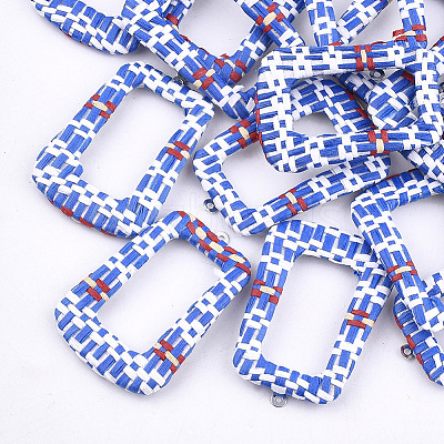 Handmade Raffia Woven Pendants WOVE-T005-38C-1