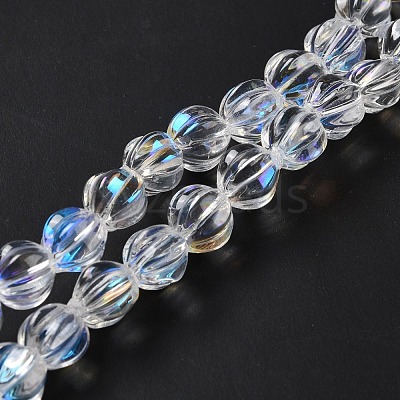 Transparent Glass Beads Strands GLAA-F114-02B-10-1