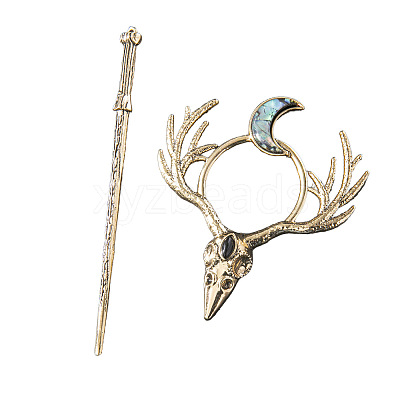Skull Alloy Hair Sticks PW-WG17AB8-01-1
