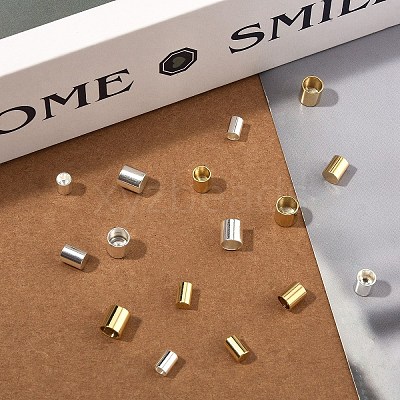 30Pcs 3 Styles 201 Stainless Steel Cord Ends STAS-YW0002-98-1