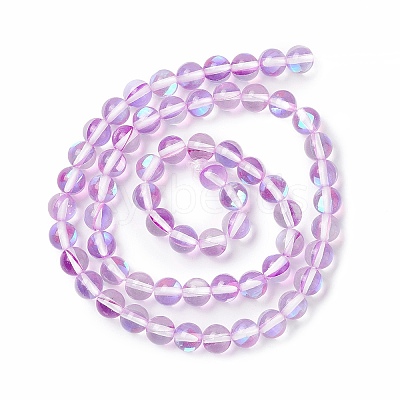 Synthetic Moonstone Beads Strands G-E573-02A-20-1
