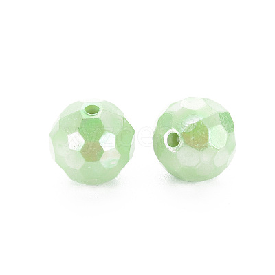 Opaque Acrylic Beads LS-X-TACR-S154-10F-01-1