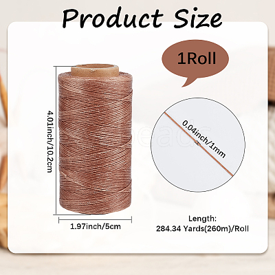 1 Roll Waxed Polyester Cord OCOR-CL0001-14A-1