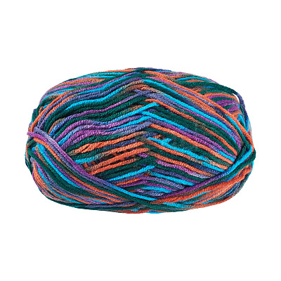 Light Gradient Segment Dyed Polyester Yarn DIY-TADJ0002-005D-1