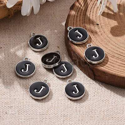Platinum Plated Alloy Charms X-ENAM-S118-02J-P-1