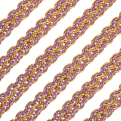 Polyester Wavy Ribbons OCOR-WH0060-73D-1