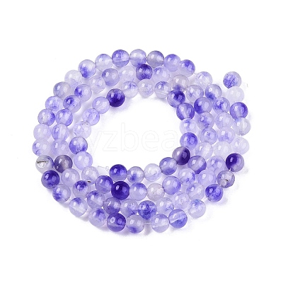Dyed Natural White Jade Beads Strands G-T140-4mm-A09-1