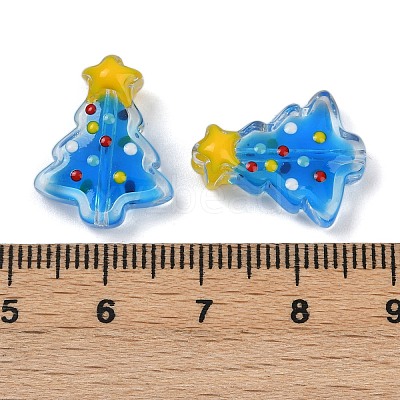 Transparent Glass Enamel Beads LAMP-S070-05E-1