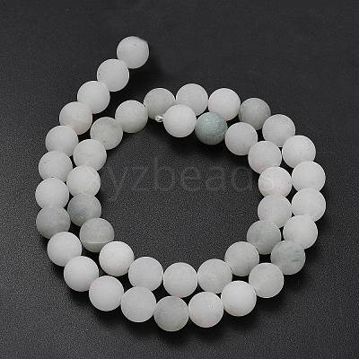 Natural Tianshan Cui Quartzite Beads Strands G-G305-A02-8mm-1