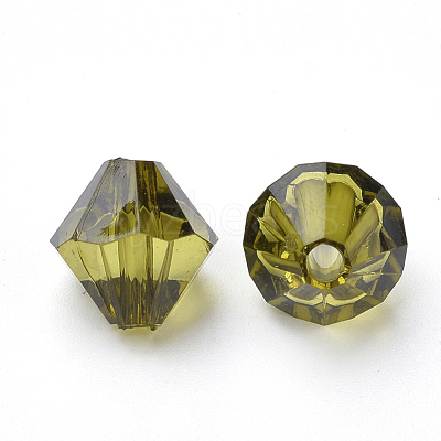 Transparent Acrylic Beads TACR-S146-6mm-25-1