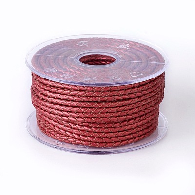 Braided Cowhide Cord WL-I004-3mm-D-25-1
