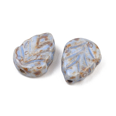 Czech Pressed Glass Beads GLAA-I061-06B-1
