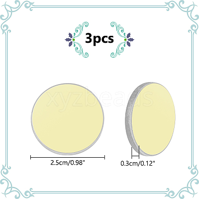 3Pcs K9 Glass Reflective Lens AJEW-WR0002-23A-1