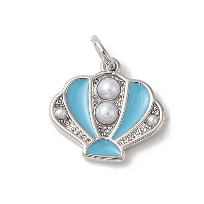 Rack Plating Brass Enamel Pendants KK-Z056-35P-02-1