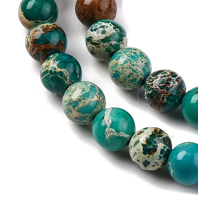 Dyed Natural Regalite/Imperial Jasper/Sea Sediment Jasper Beads Strands G-B124-C02-13-1