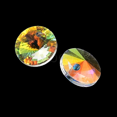 Electroplate Transparent Glass Beads EGLA-Z002-AB11-1