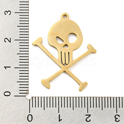 304 Stainless Steel Pendants STAS-Q255-05G-1
