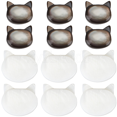 12Pcs 2 Styles Natural Mixed Shell Beads SSHEL-BBC0001-03-1