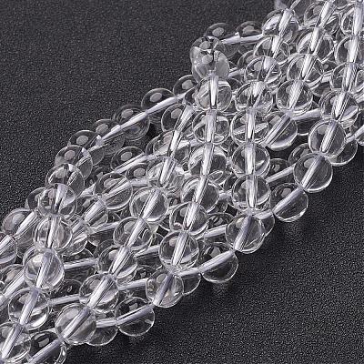 Synthetic Quartz Crystal Beads Strands GSR8mmA039-1-1