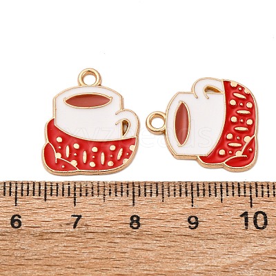 Christmas Alloy Enamel Pendants ENAM-K080-01G-G-1