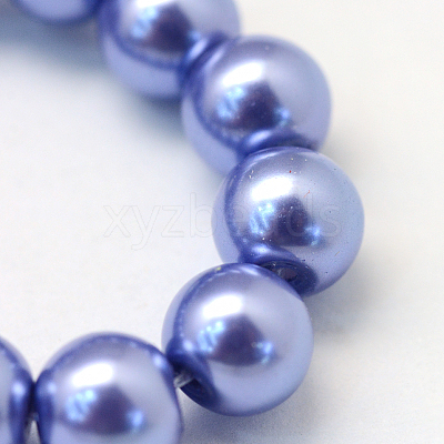 Baking Paint Glass Pearl Round Bead Strands HY-Q003-10mm-09-1
