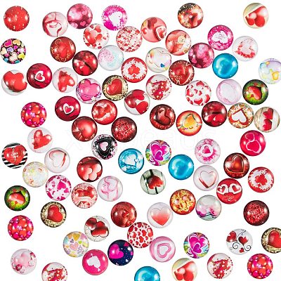 Flatback Glass Cabochons for DIY Projects GGLA-PH0005-12mm-06A-1