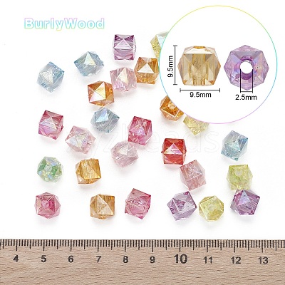 200Pcs Transparent Acrylic Beads TACR-YW0001-23-1