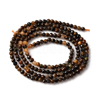 Natural Tiger Eye Bead Strands G-L629-B02-2mm-1
