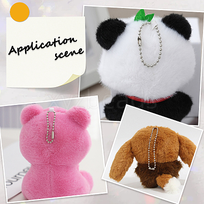 200Pcs Iron Hanging Tag Chains FIND-SP0005-63-1