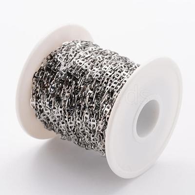 Tarnish Resistant 304 Stainless Steel Mariner Link Chains CHS-H007-15P-1