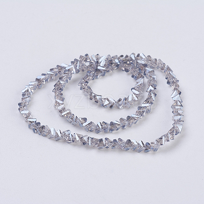 Electroplate Glass Beads Strands EGLA-J145-4mm-PL03-1