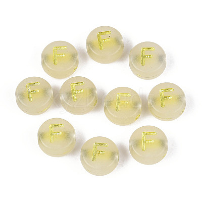 Luminous Frosted Acrylic Beads FACR-T008-02F-1