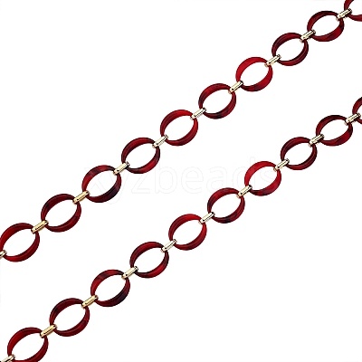 Handmade Imitation Gemstone Style Link Chains AJEW-J034-01C-1