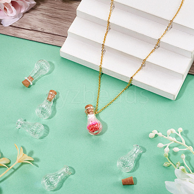 10Pcs Clear Glass Wishing Bottles AJEW-TA0002-85D-1