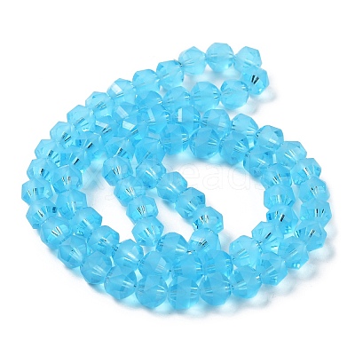 Electroplate Transparent Glass Beads Strands EGLA-I018-FA06-1