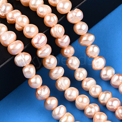 Natural Cultured Freshwater Pearl Beads Strands PEAR-N013-06U-1