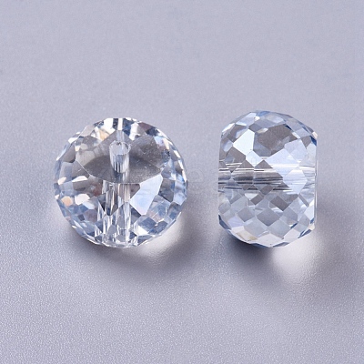 Electorplated Glass Beads EGLA-E005-08-1