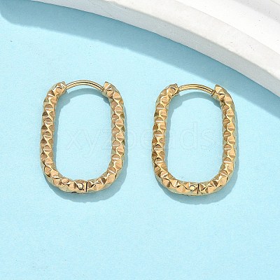 301 Stainless Steel Hoop Earrrings for Women EJEW-U066-04G-1