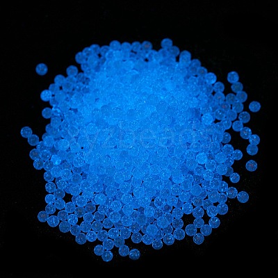 Luminous Transparent Glass Seed Round Beads GLAA-F124-D10-A-1