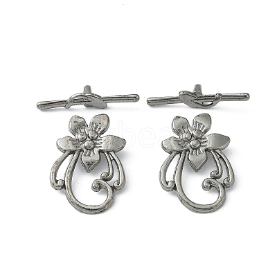 Tibetan Style Alloy Toggle Clasps X-K095R052-1