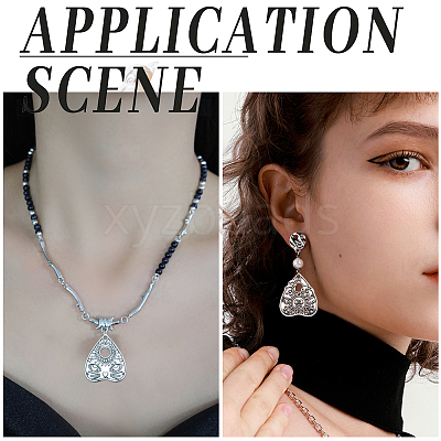 40PCS 2Style Tibetan Style Alloy Pendants FIND-SC0008-48-1